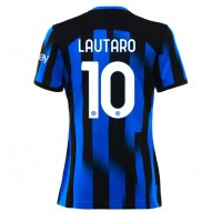 Fotballdrakt Dame Inter Milan Lautaro Martinez #10 Hjemmedrakt 2023-24 Kortermet